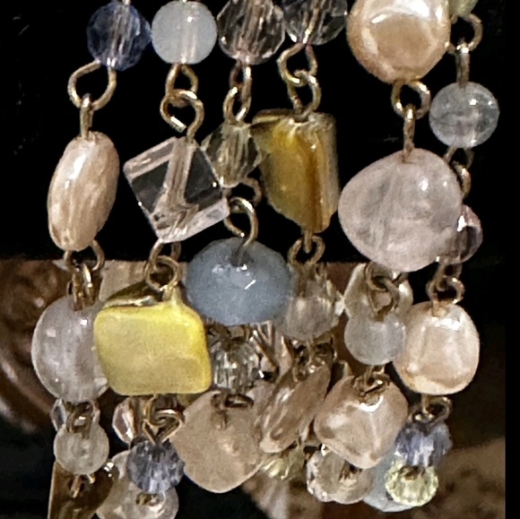 -Cookie lee multi faceted Genuine Shell pastel bracelet gold ✨️ 💛 - Picture 10 of 11